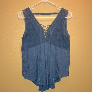 Women’s Blue Lucky Brand Tank Top